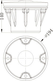 200cd 50HZ Taxiway Centreline Light 10W Helicopter Pad Lights